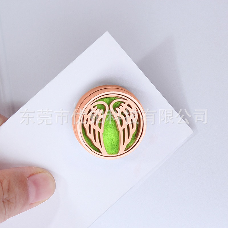 clip masker magnet 12mm rosegold sprti young living / MAGNET Essential Oil Diffuser untuk makser bisa pakai berkali kali free kapas dan kotak penyimpanan dan botol oil