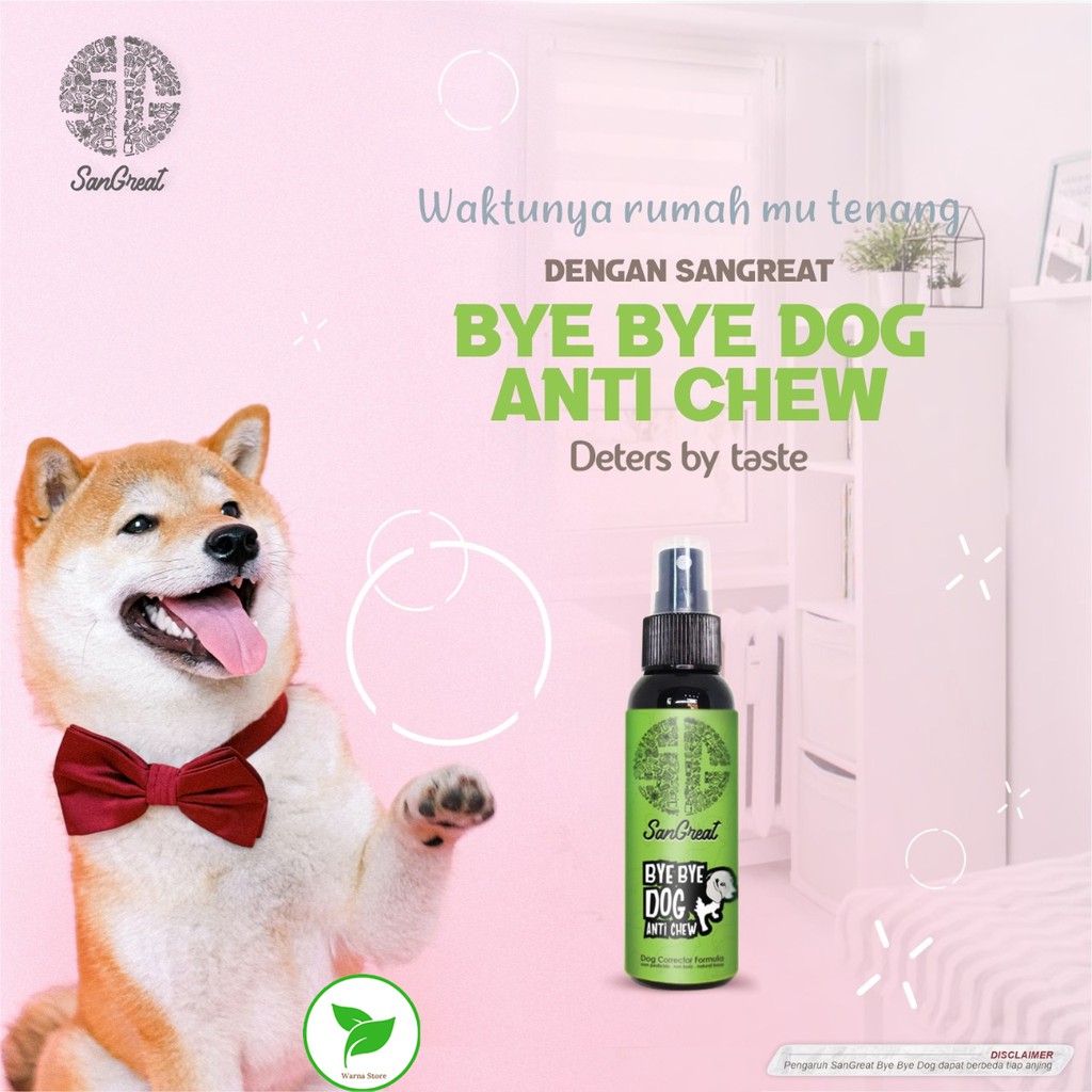 SanGreat Bye Bye Dog Anti Chew Mencegah Anjing Menjilat Sembarangan, Melatih Anjing Peliharaan