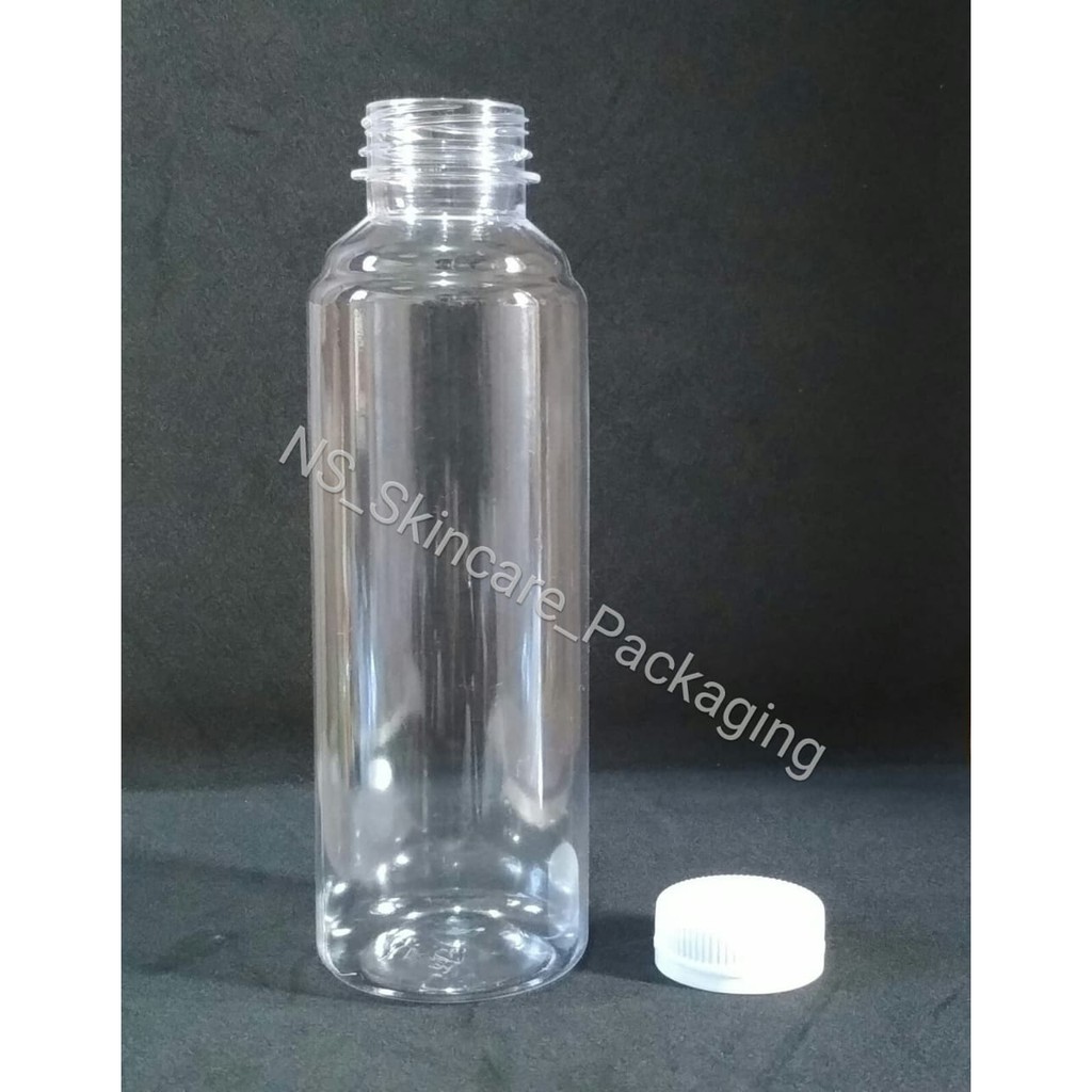 Botol almond 250ml / Botol minuman 250ml - tutup putih