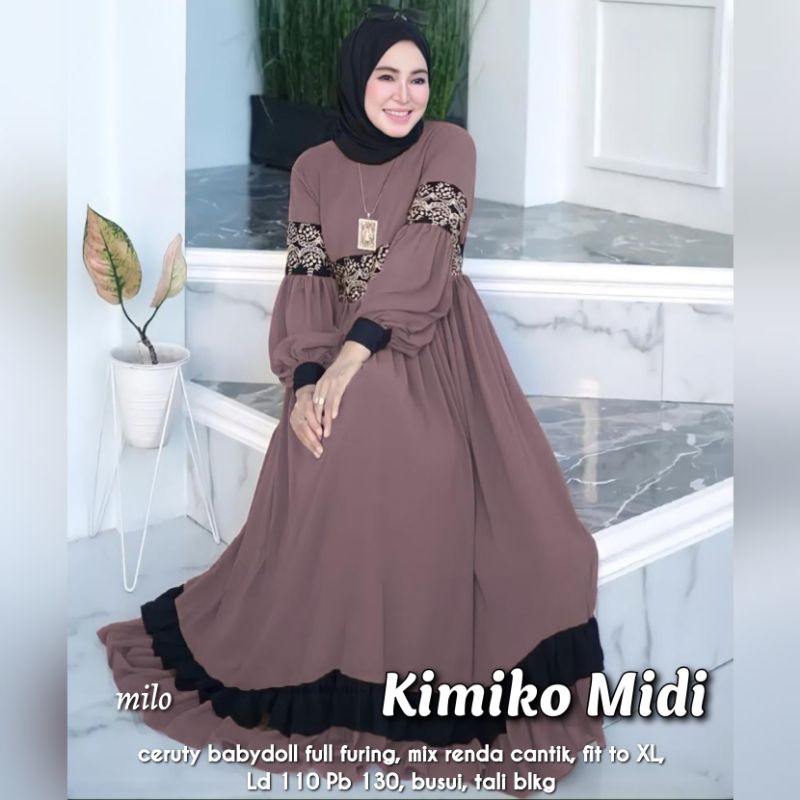 READY JS. KIMIKO MIDI DRESS ORI JASMINE