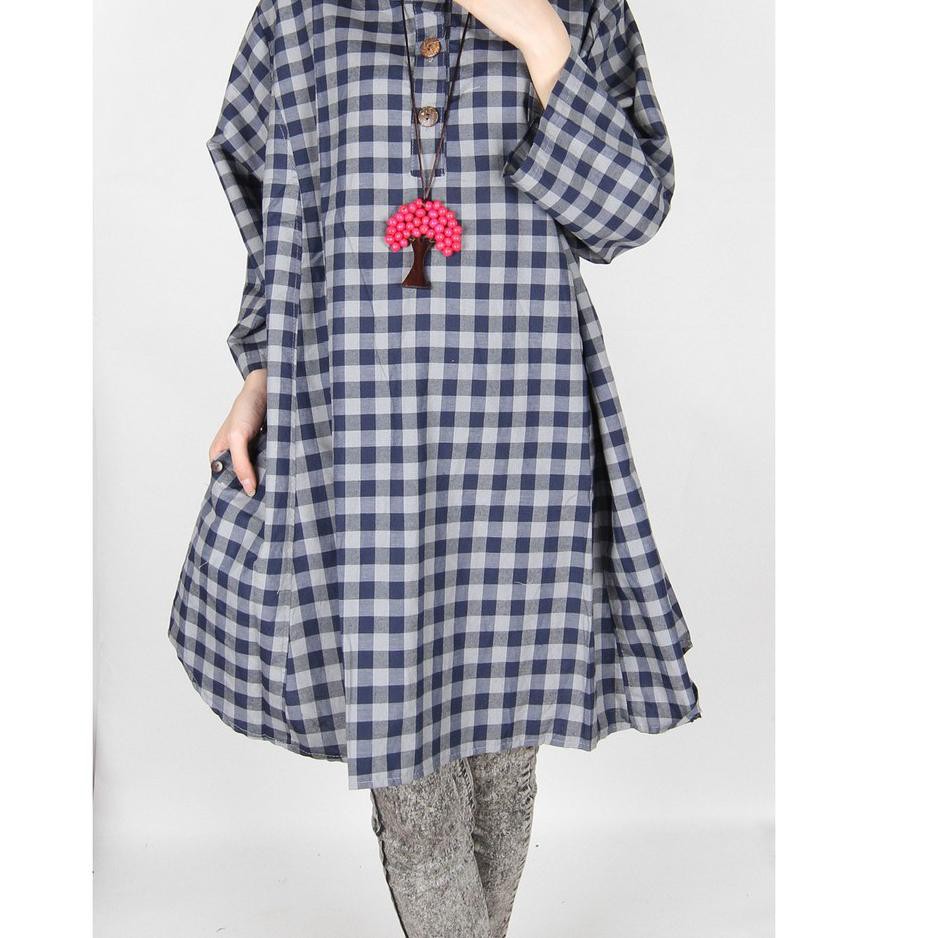 VIK Maliju Tunik Motif Kotak Bigsize Jumbo Katun - A2843 ♥