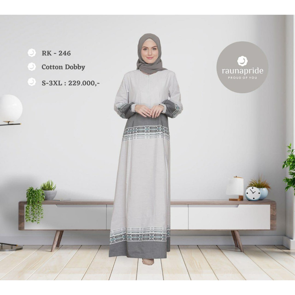SARIMBIT RAUNAA RK 246 GAMIS DEWASA WARNA TOSCA