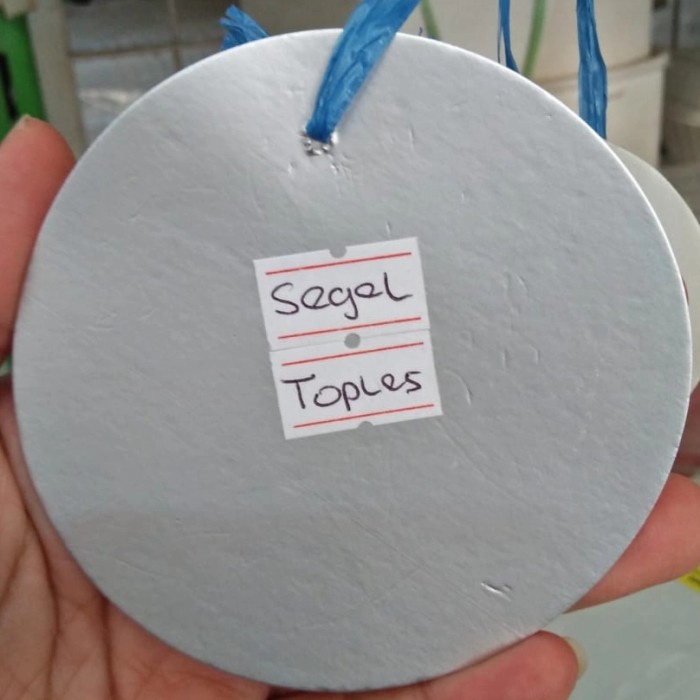 Aluminium Foil 9 cm Segel Toples Induksi Seal Tutup Dalam trend