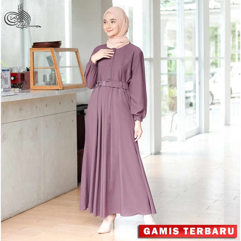 Gamis remaja Pesta Mewah Kekinian Premium Jumbo Syari Wanita Terbaru 2021 Polos Hitam Putih Modern