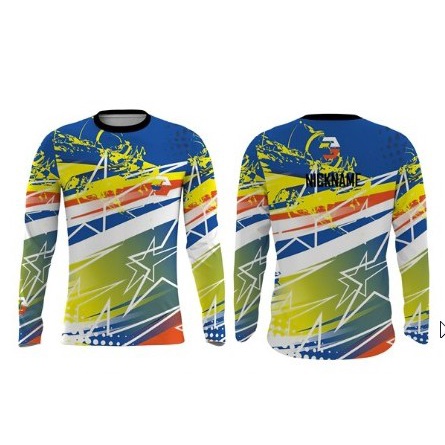 Kaos Jersey Motor Cross Fullprint Custom Baju Pria Wanita Lengan Panjang