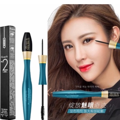 Lameila 3D Volume 2 in 1 Mascara and Eyeliner Waterproof DJ 746