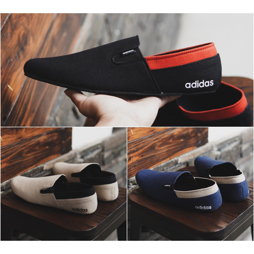 MS Shoes - Sepatu Pria Adidas EZ Mocasin Slop Keren Formal Kerja Slipon Kerja Santai Promo Termurah