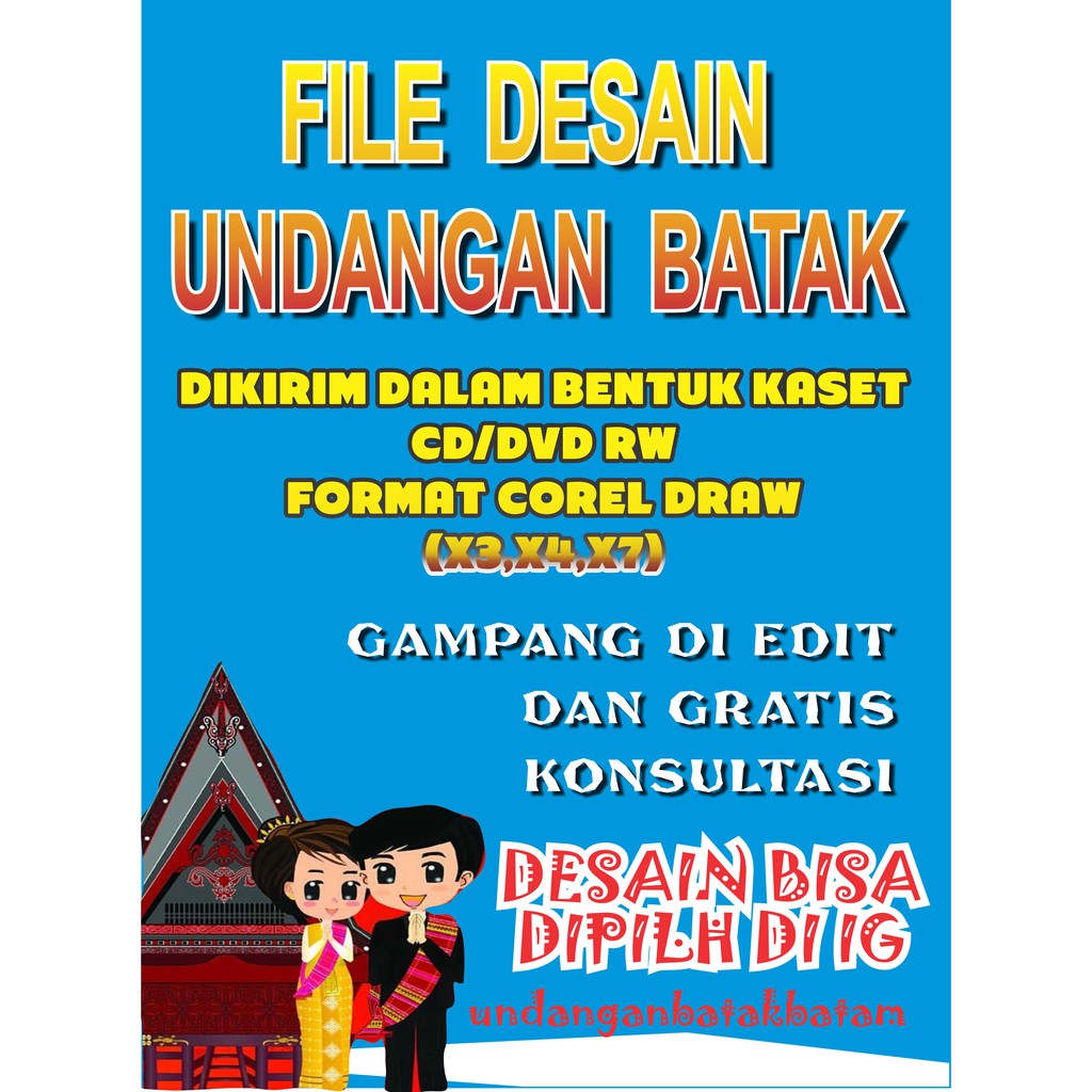 PAKET DESAIN UNDANGAN BATAK