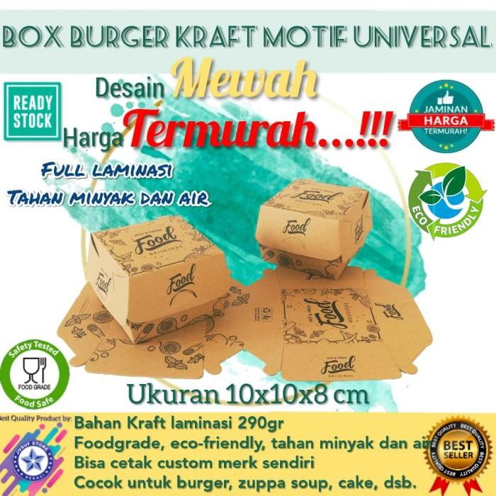 

Dus Box Kemasan Kotak Burger Ayam Snack Kue Isi 50 Pcs 022