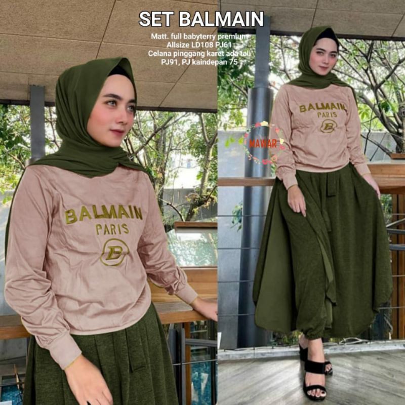 set balmain original mawar