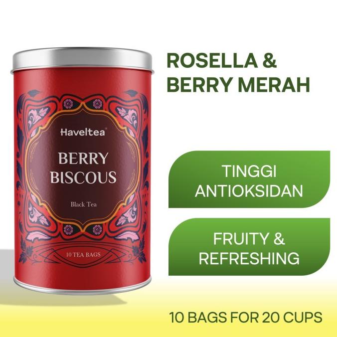 

(BISA COD) BERRYBISCOUS | Big Tin | Haveltea | Fruit Tea | Berry Hibiscus TERUJI Kode 842