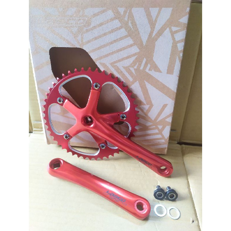 crank lasco 46T bcd 130 arm 170 alloy merah