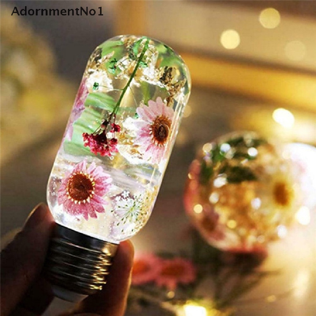 (AdornmentNo1) 16pcs / Set Cetakan Resin Bentuk Bohlam Lampu LED Bahan Silikon