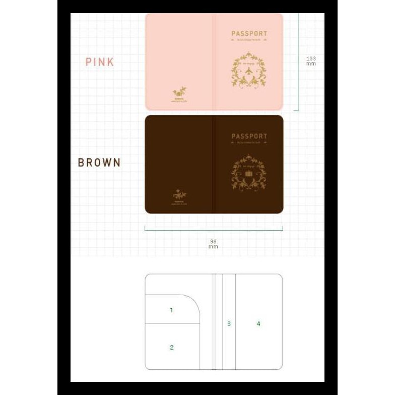 

Sampul Buku Paspor Dengan Tempat Tiket / Kartu PROMO