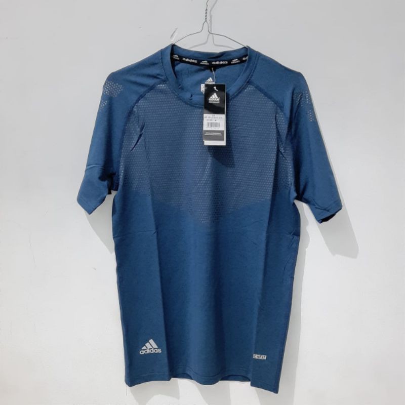 Jersey Training #Adidas Lengan Pendek Navy / Casual Sport Wear