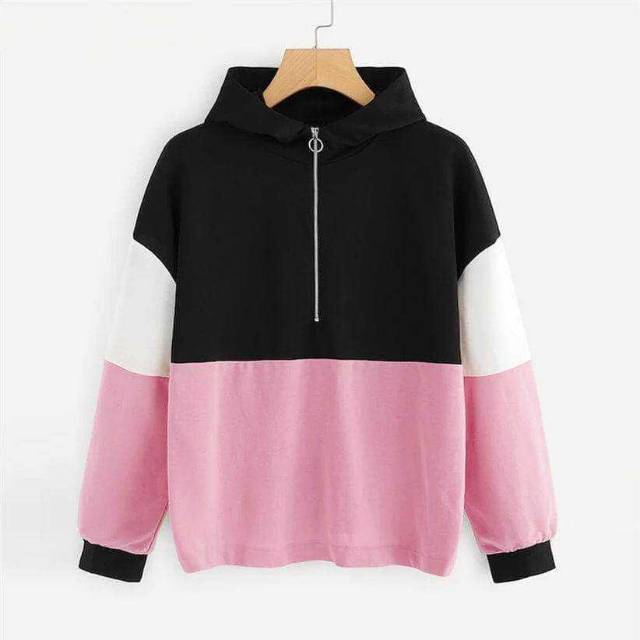 Jaket Sweater Korea Style Pink