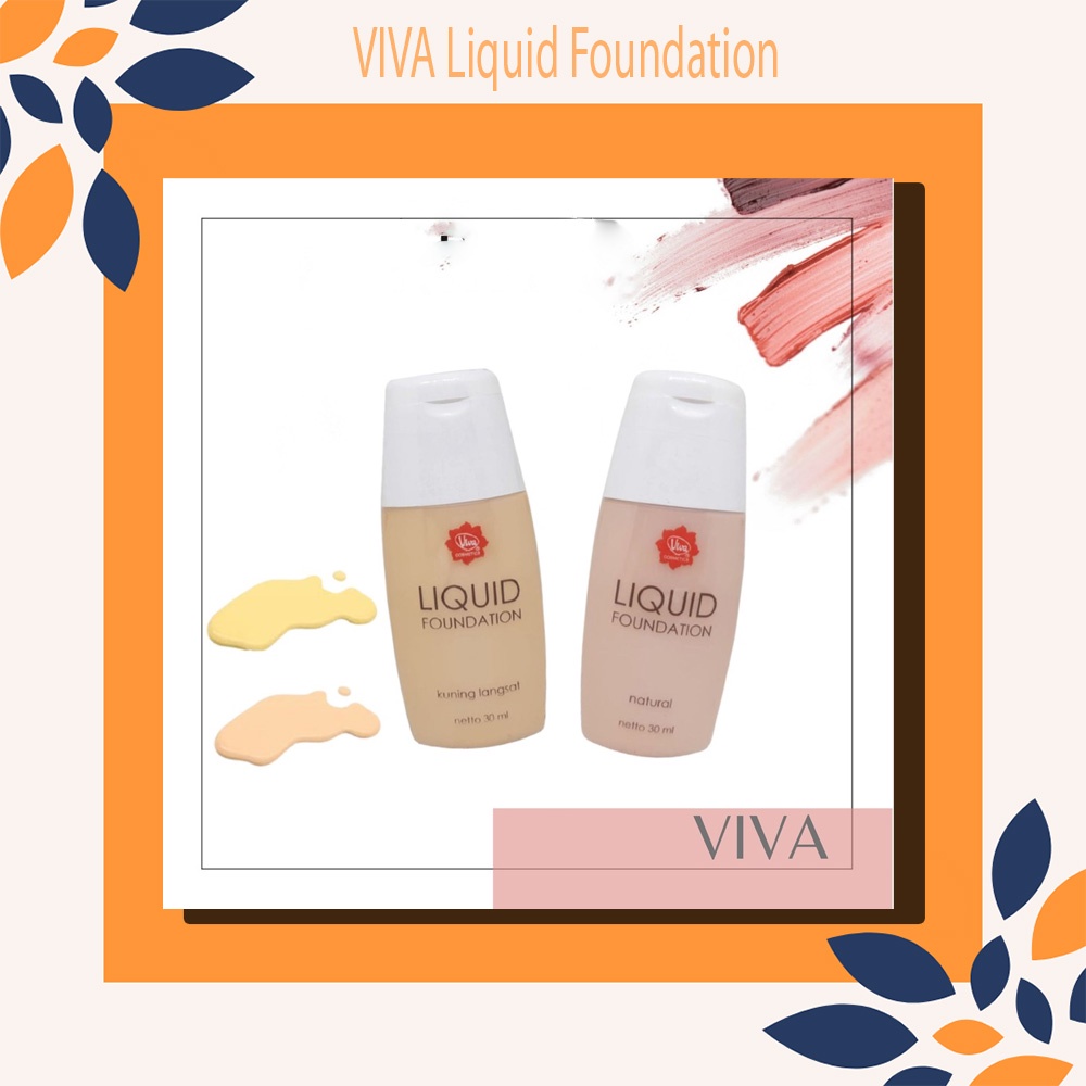 VIVA Liquid Foundation NATURAL/ Alas Bedak