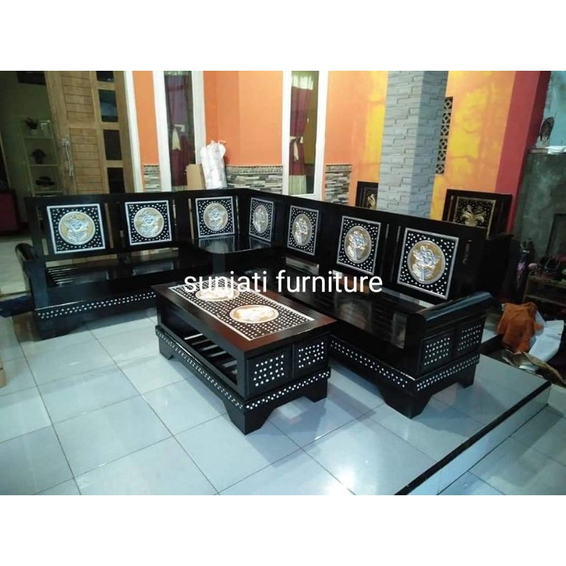 kursi sudut gelung jati