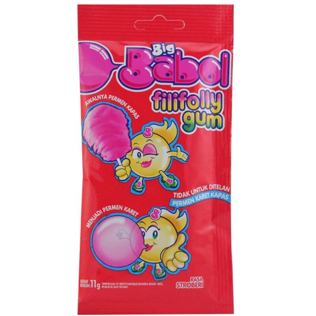 

BIG BABOL FILIFOLLY GUM STRAWBERRY 11G