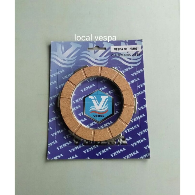 Kampas Kopling Vespa PTS 90cc Merk Vemsa