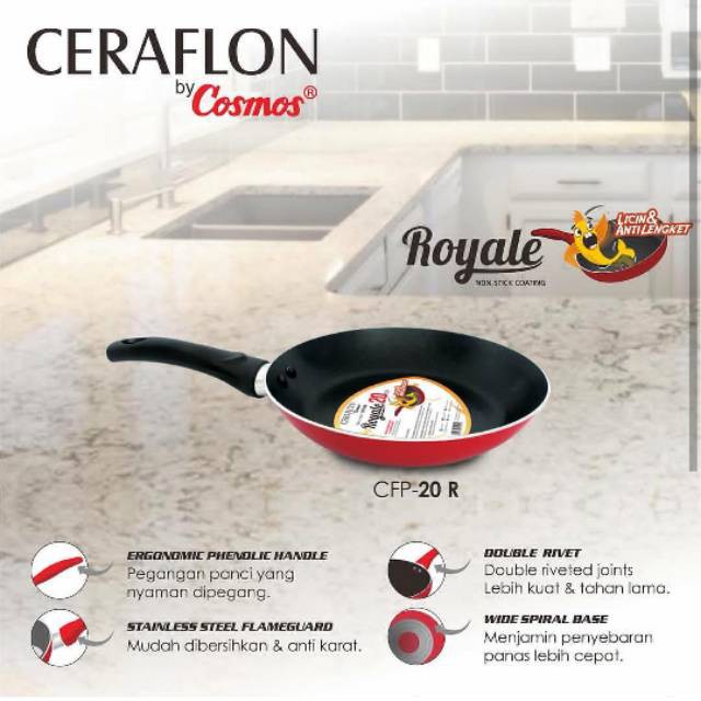 FRYPAN PENGGORENGAN COSMOS ROYAL MURAH BANGET / GARANSI RESMI