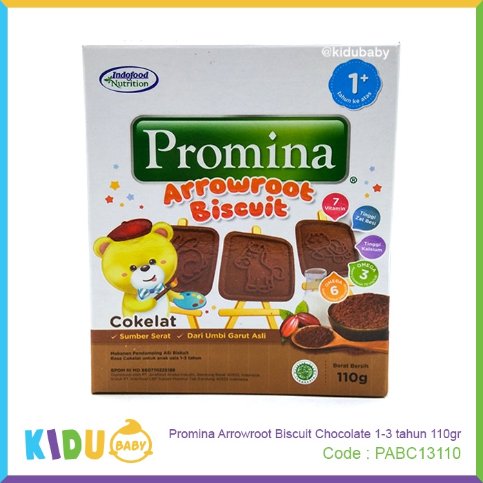 Promina Arrowroot Biscuit Keju Susu 1-3 tahun 110gr Biskuit Bayi Cemilan Bayi Makanan Bayi Kidu Baby