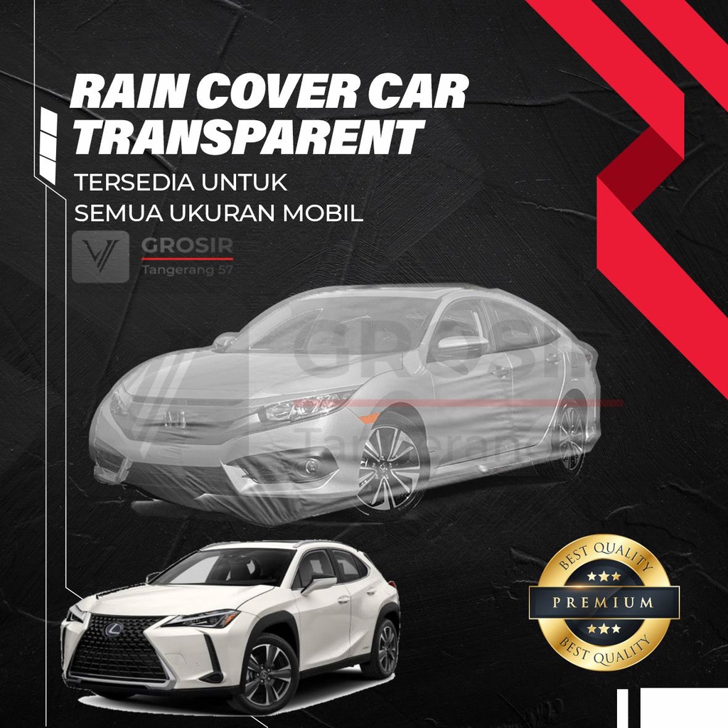 Sarung Mobil Transparan Lexus UX200 / Transparent Body Cover Lexus UX200