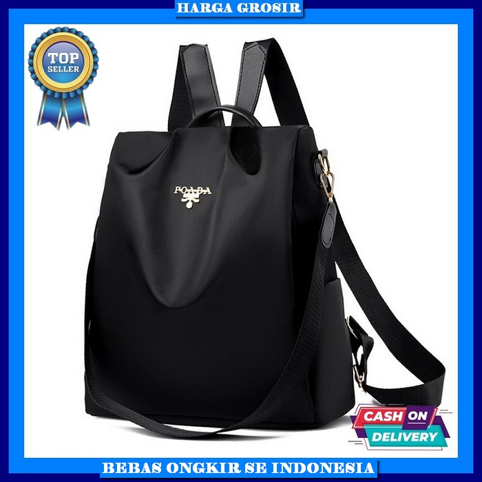 Tas Punggung Branded Import Murah | Tas Backpack Stylish Wanita Kuliah Sekolah Original Mewah Zoe Ba