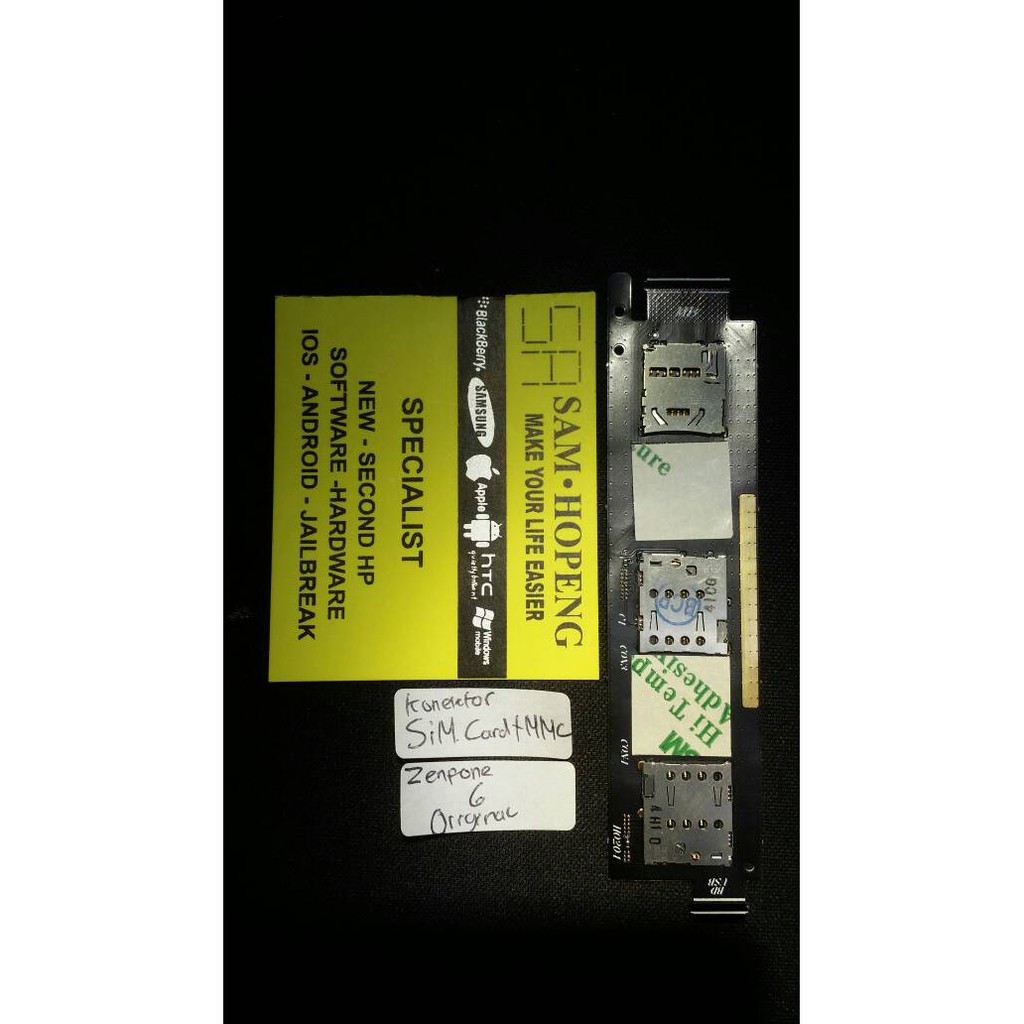 spesial Asus Zenfone 6 Flexible Konektor SimCard + Memory / MMC Limited