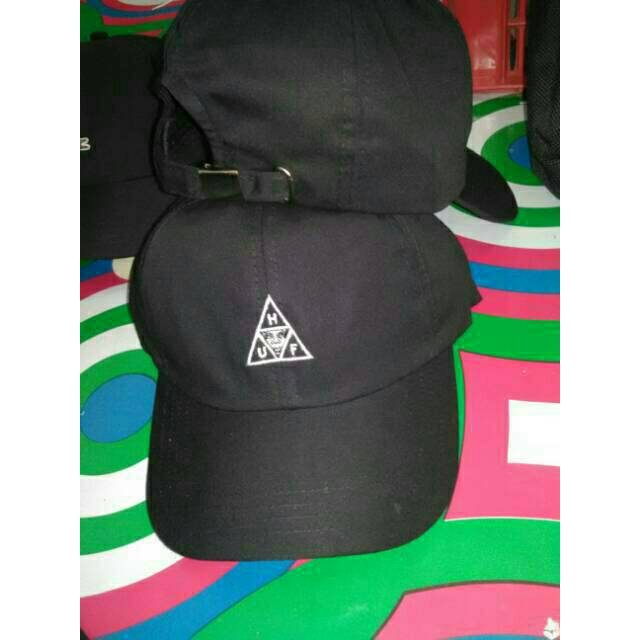 Baseball cap premium dengan motif HUF