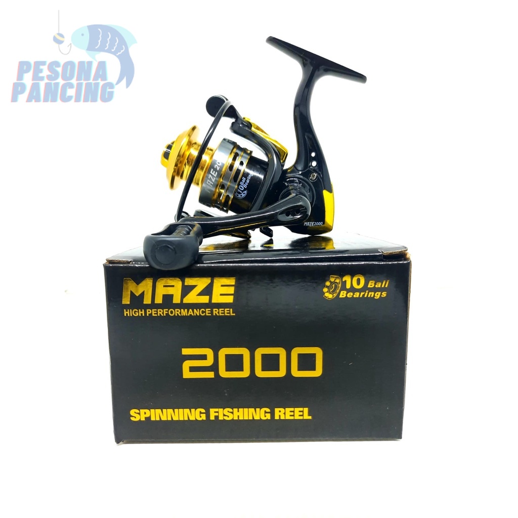 Reel Pancing MOLLUCAN MAZE Drag maksimal 20 Lbs  Dengan 10 Ball Bearings