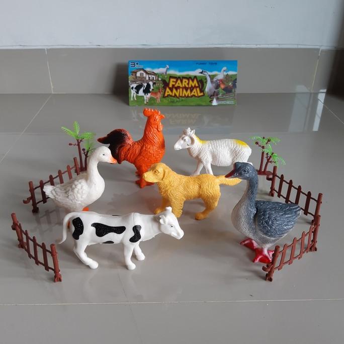Mainan Set Hewan Ternak Besar - Binatang Unggas Farm Animal Anak Jumbo