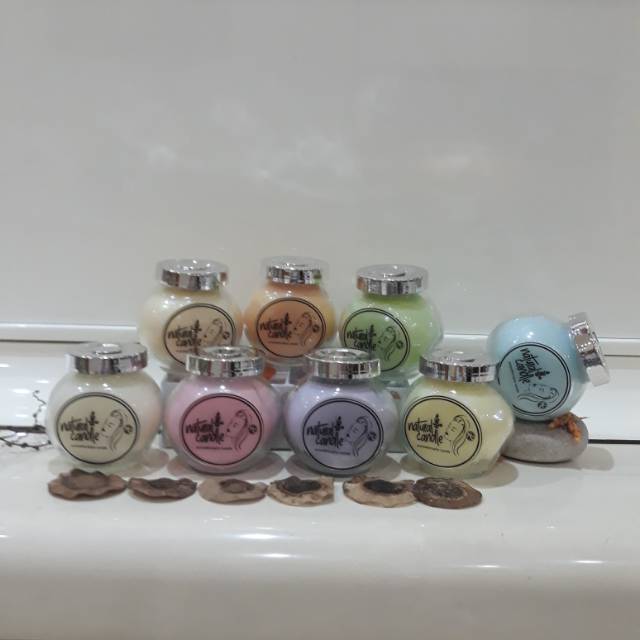 Souvenir Lilin Wangi Aromaterapi Gelas Besar