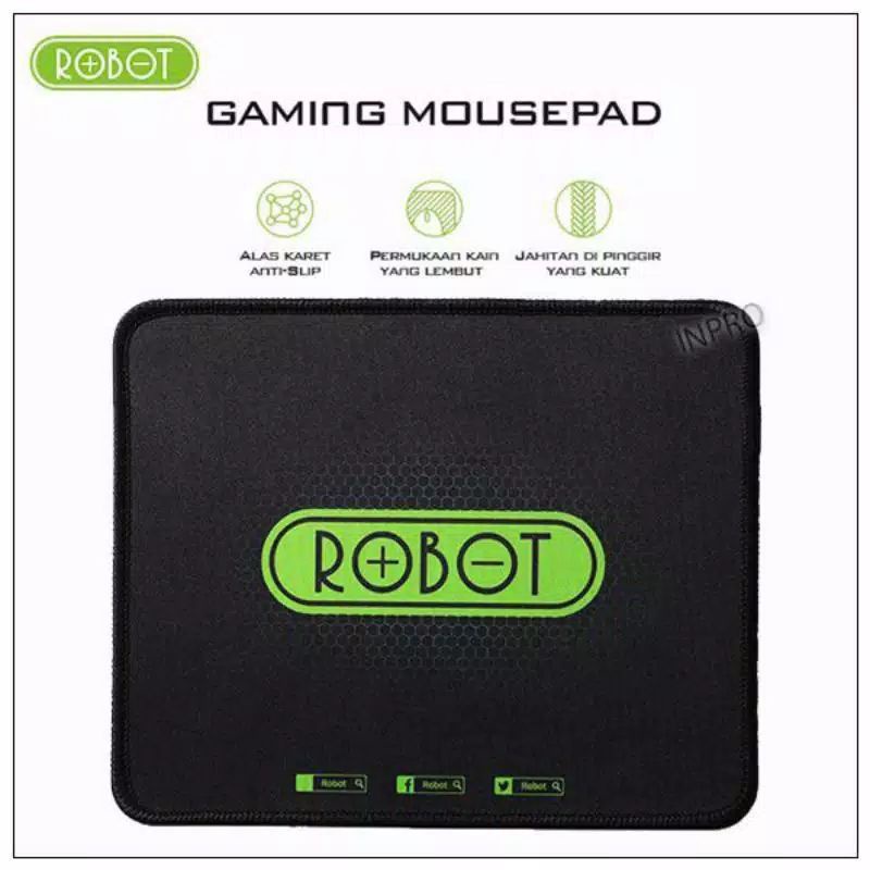 Mousepad Robot RP01 Black Robot Mouse pad Hitam 100%original Robot