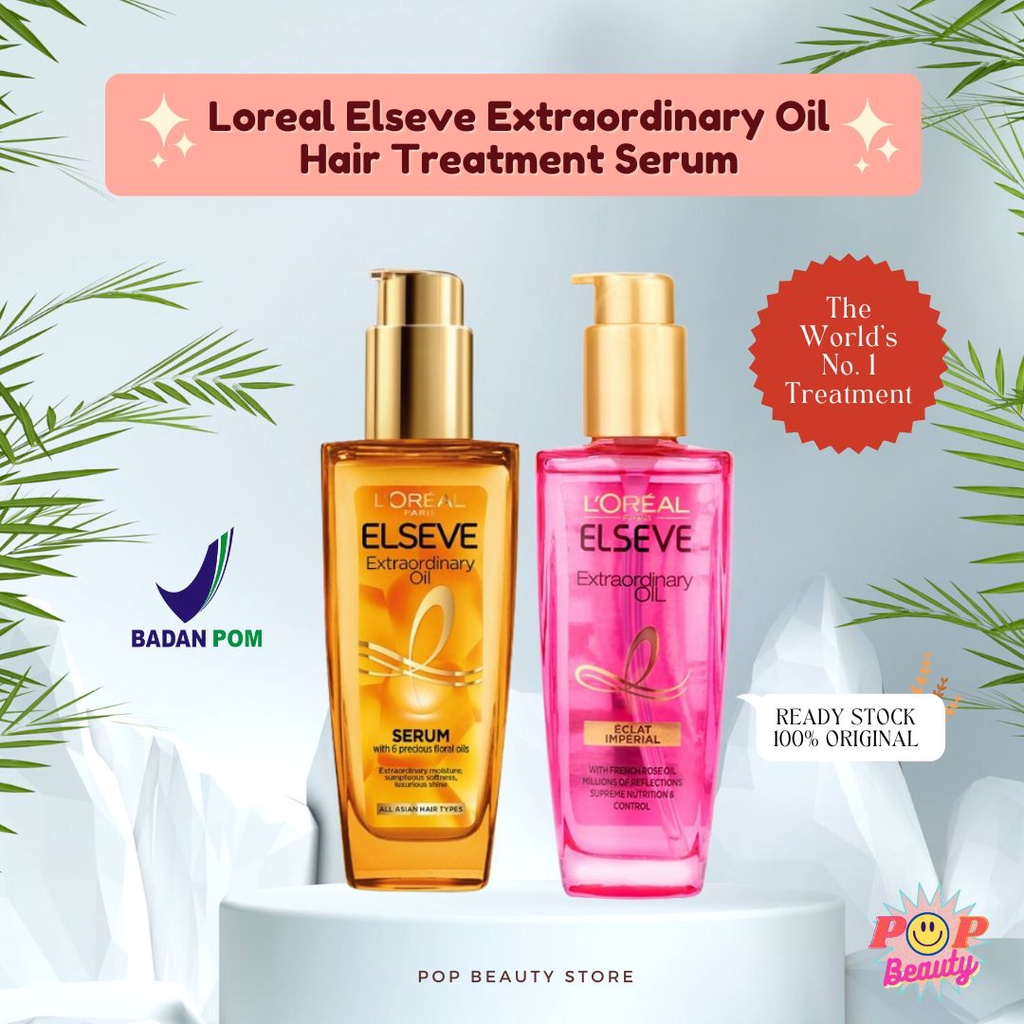 Jual Loreal Elseve Extraordinary Oil Gold Pink Hair Serum 100 ml Loreal