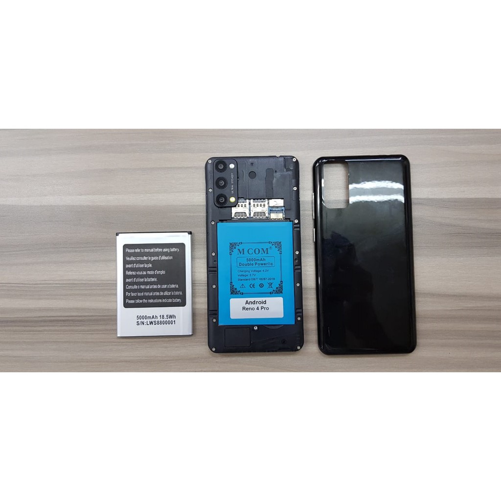 Battery Batre Baterai Double Power Mcom Android Rino 4 Pro - Rino4 Pro - Versi 1 - P: 8cm L: 5.7cm