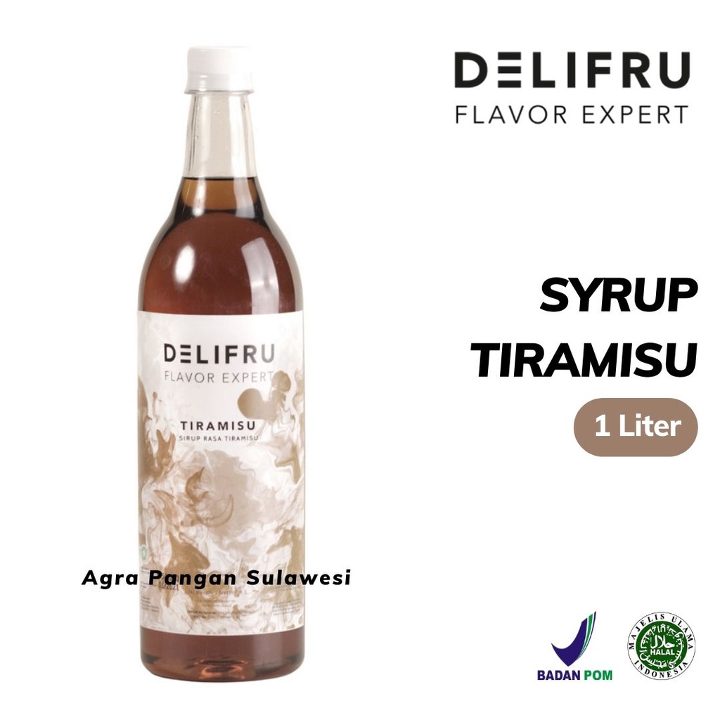 

Syrup TIRAMISU Delifru | Sirup Coffee Chocolate Premium 1 L 1000 ml