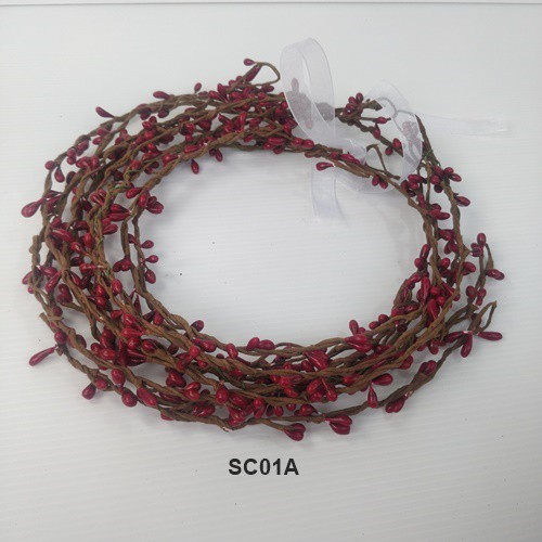 [READY STOCK] SIMPLE FLOWER CROWN AKSESORIS RAMBUT MAHKOTA BUNGA MAROON SC01A