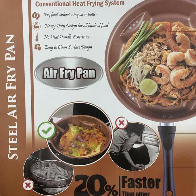 Air Fry Pan Menggoreng Tanpa Minyak / Conventional Heat Frying Sistem