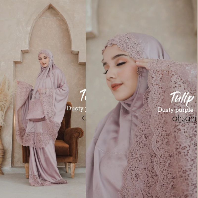Mukena Tulip Mukena Ahsani Original Mukena Sutra Ori Mukena premium Mukena adem Nyaman