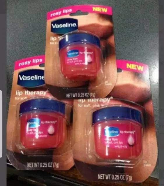 Medan Termurah Mini lip balm Lip Therapy Vaseline rose