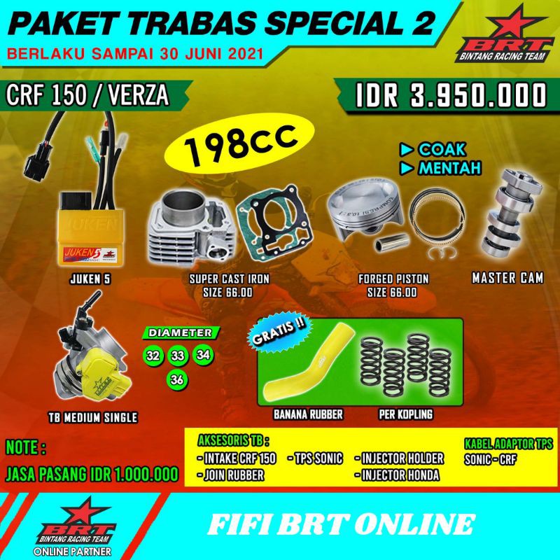 PAKET BRT CRF150 TRABAS SPECIAL 2