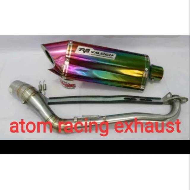 Knalpot R9 Valencia Rainboow fullsytem PNP n-max pcx lexy aerox xmax