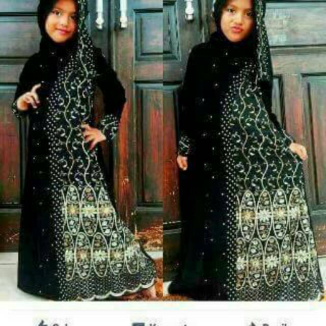 Abaya sari india anak