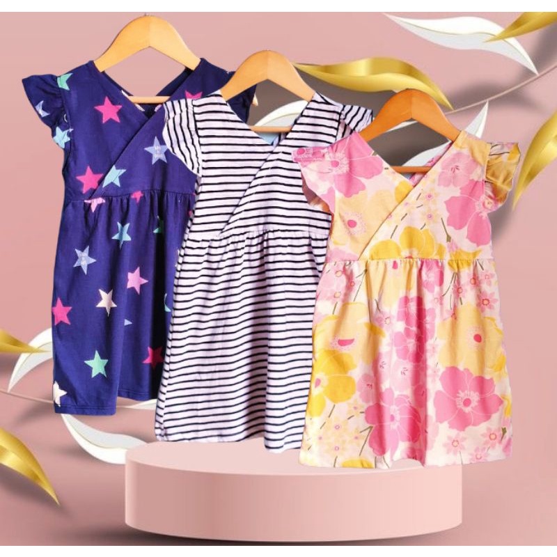 [Bobo kids] BAJU ANAK PEREMPUAN [KIMMY] [2-5 THN] [DRESS ANAK KATUN KAOS MIX MOTIF] [MBK]