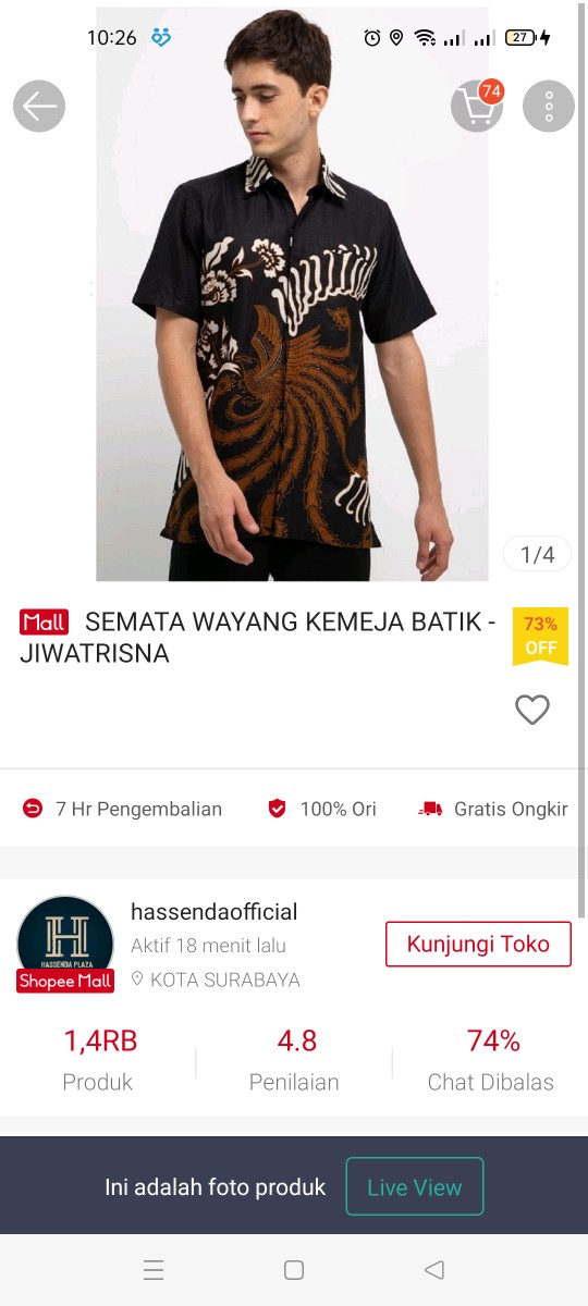 Semata Wayang Kemeja Batik - Jiwatrisna