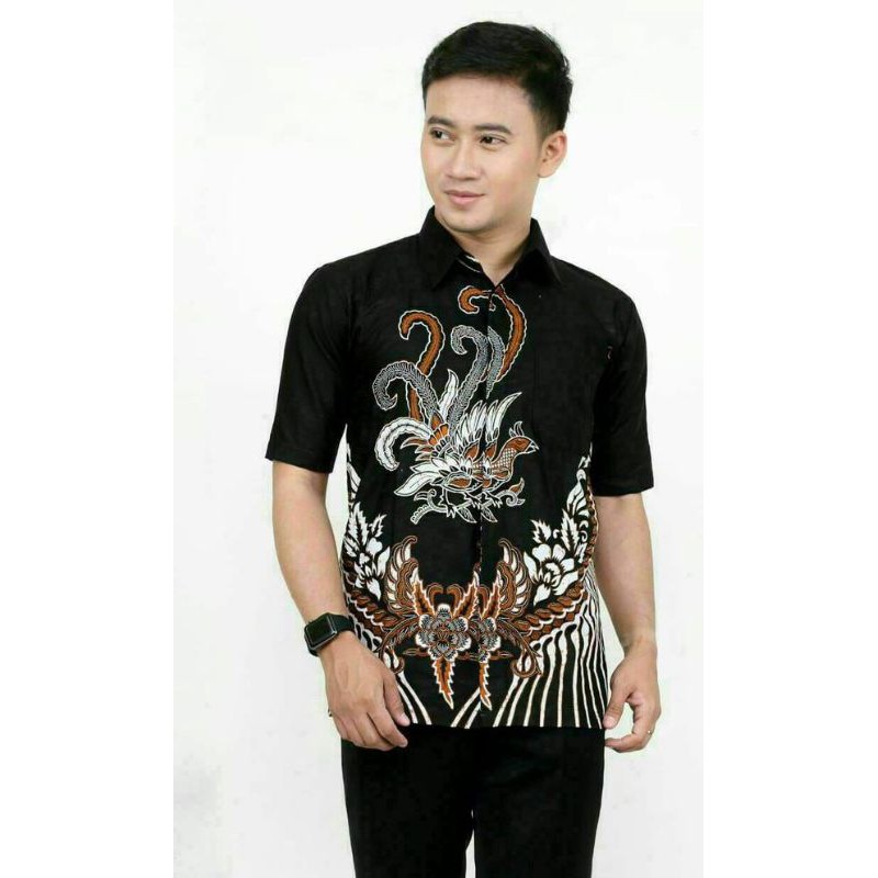 Batik Couple Keluarga Modern Sania Ruffle Ori Ndoro Jowi Dnt Motif ayam-Hem