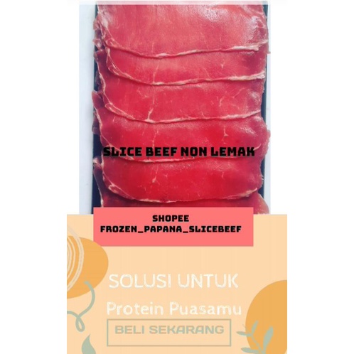 

slice teriyaki non lemak 500 gram