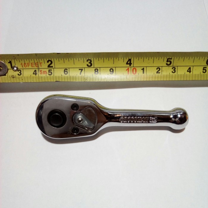 Crossman 1/4" Stang Kunci Sok Pendek Ratchet