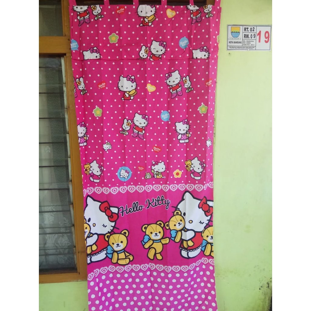 Jual Gorden  Pintu Karakter Bisa Juga Jendela Motif Hello 